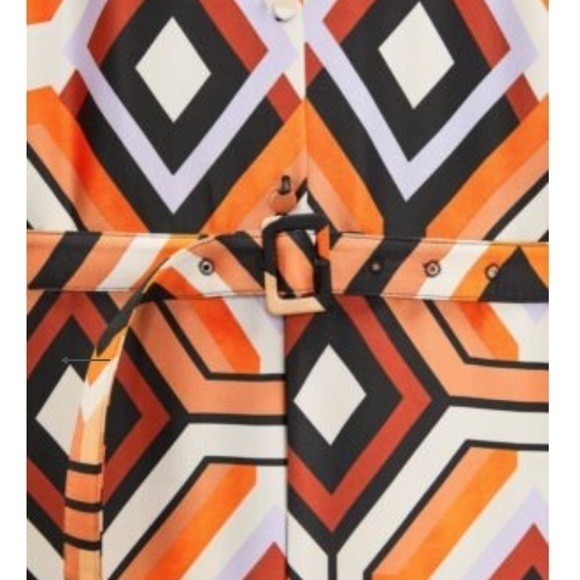 NEW!! ZARA PRINTED BELTED JUMPSUIT - Picture 9 of 12